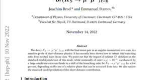 Impact of indirect CP violation on Br(KS → µ +µ −)`=0