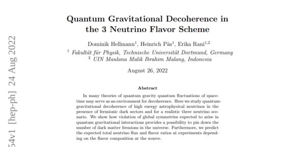 Quantum Gravitational Decoherence in the 3 Neutrino Flavor Scheme